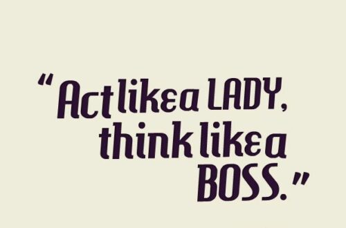 Article : « Act like a lady »…On a pas dit d’agir en désespérée!